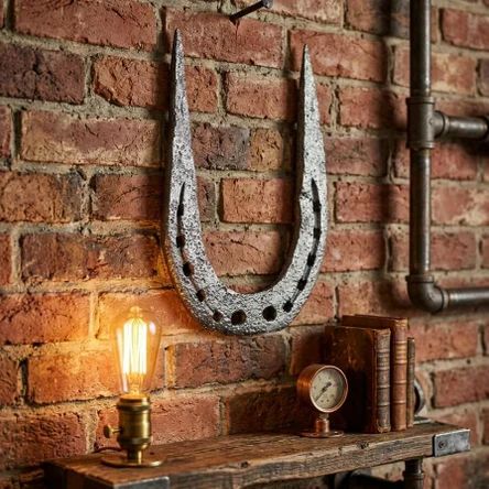 Подкова хоженная на удачу и достаток рандомная острые рожки